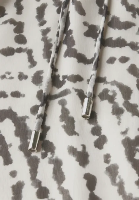 Chiffon-Tunika mit Raffung moonstone sand