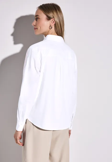 Chemisier avec détail de taille White