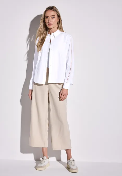 Chemisier avec détail de taille White