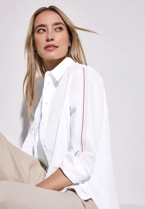 Chemisier avec détail de taille White