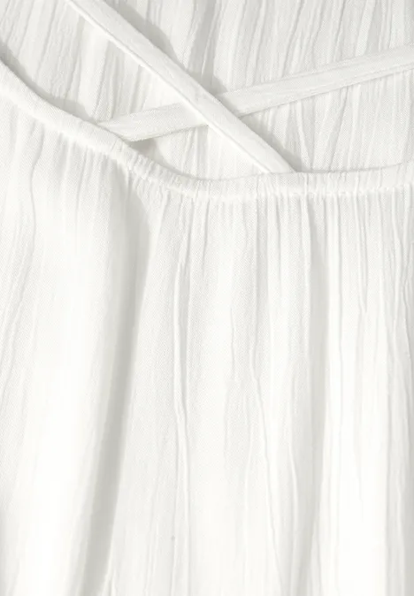 Blusenshirt mit Bänderdetail off white