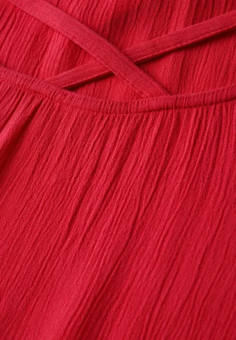 Blusenshirt mit Bänderdetail glory red
