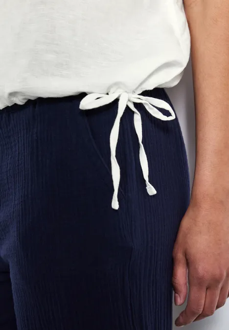 Blusenshirt mit Tunnelzug off white