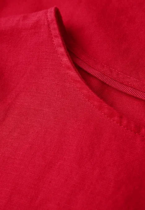 Blusenshirt mit Tunnelzug glory red