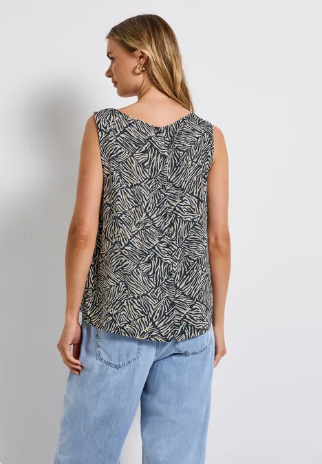 Top mit Knopfleiste pine grove green