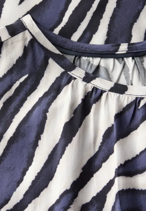 Bluse mit Raffung deep blue