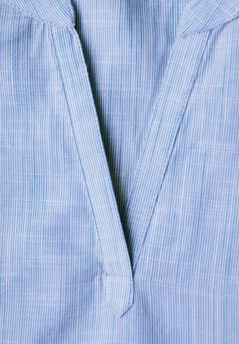 Chambray Bluse original blue