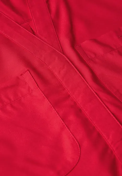 Blusentop mit Brusttaschen glory red