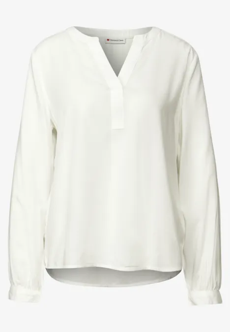Tuniek met gespleten hals off white