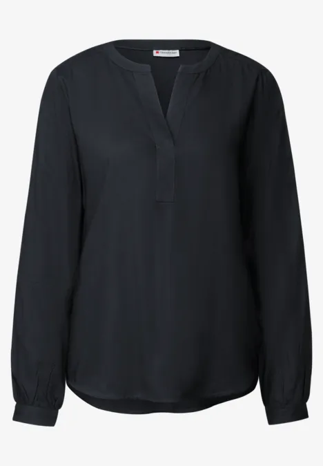 Split Neck Tunika dark blue