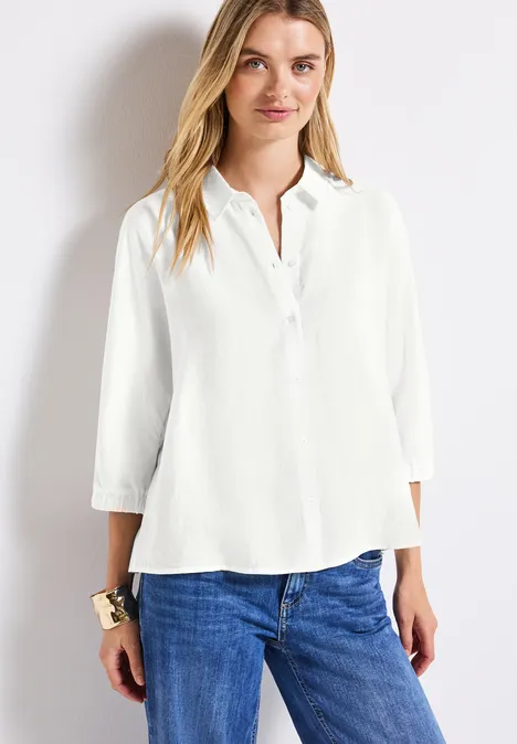 Dolman Hemdbluse off white