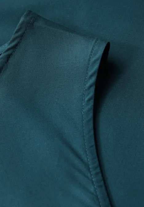 Blusentop mit Raffung tide blue