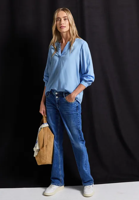 Tunique Split Neck original blue
