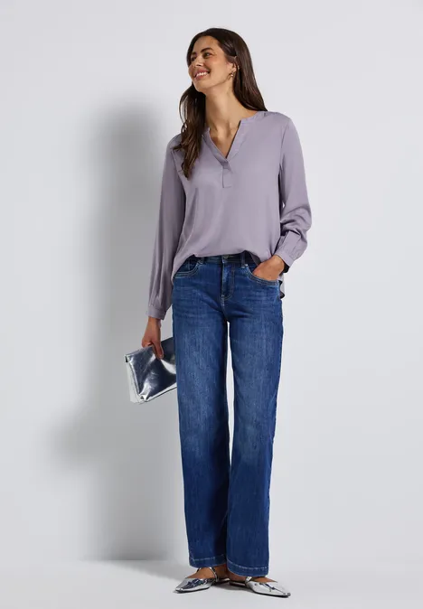 Tunique Split Neck wisteria purple