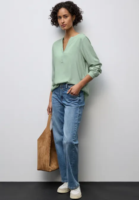 Tunique Split Neck serene green