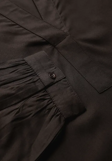 Split Neck Tunika deep roast brown