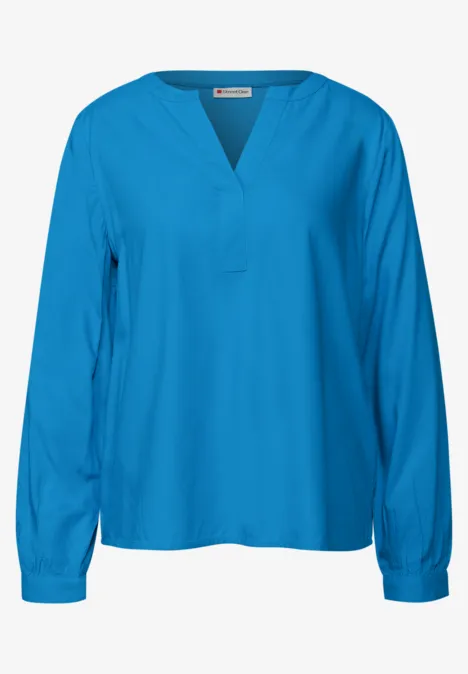 Split Neck Tunika polaris blue