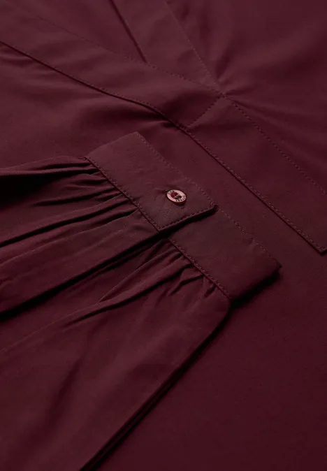 Split Neck Tunika wildberry red
