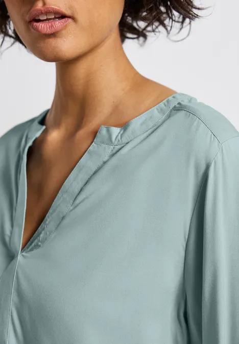 Split Neck Tunika arona blue