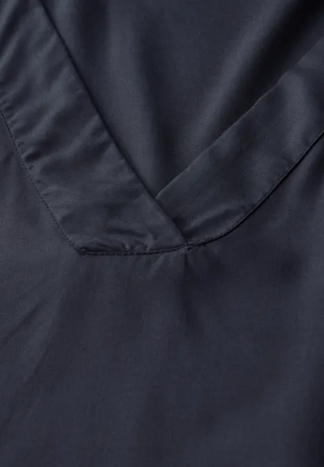 V-Neck Blusenshirt deepwater blue