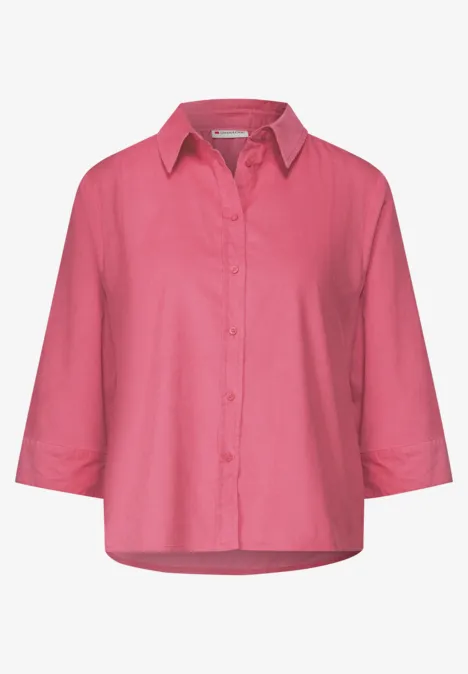 Cord Hemdbluse almond coral
