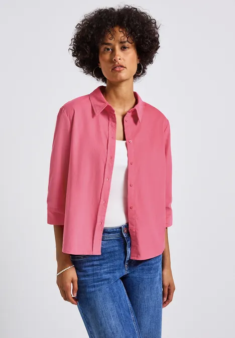 Cord Hemdbluse almond coral