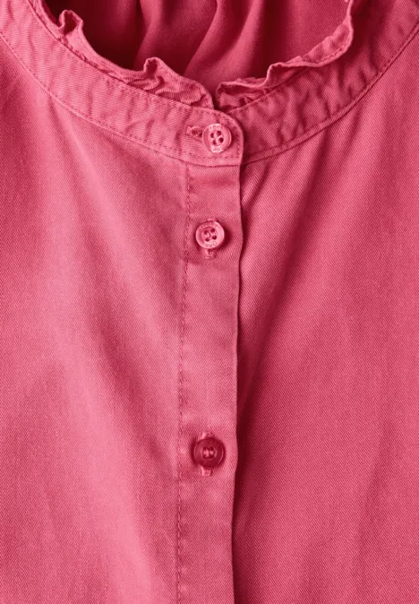 Washed-Look Tunika almond coral