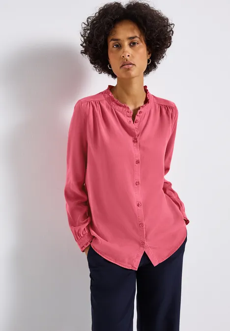 Washed-Look Tunika almond coral