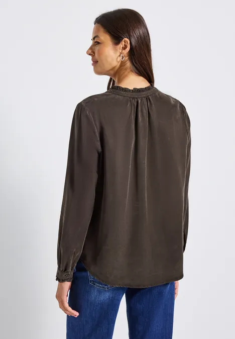 Washed-Look Tunika deep roast brown