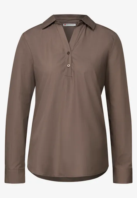 Business Hemdbluse silk brown