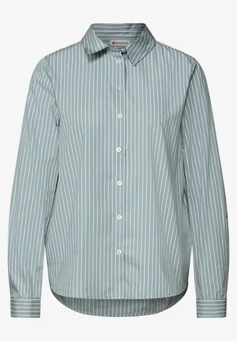 Gestreifte Business Bluse arona blue