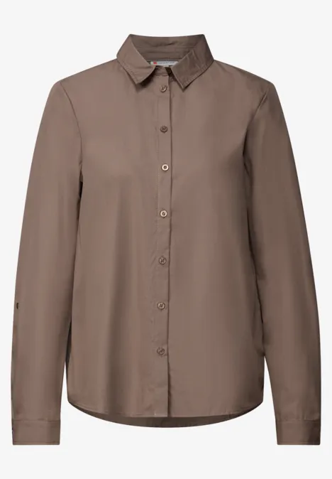 Business Bluse silk brown