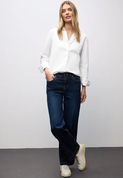Twill Hemdbluse White