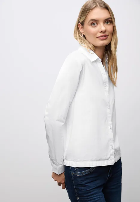 Twill Hemdbluse White