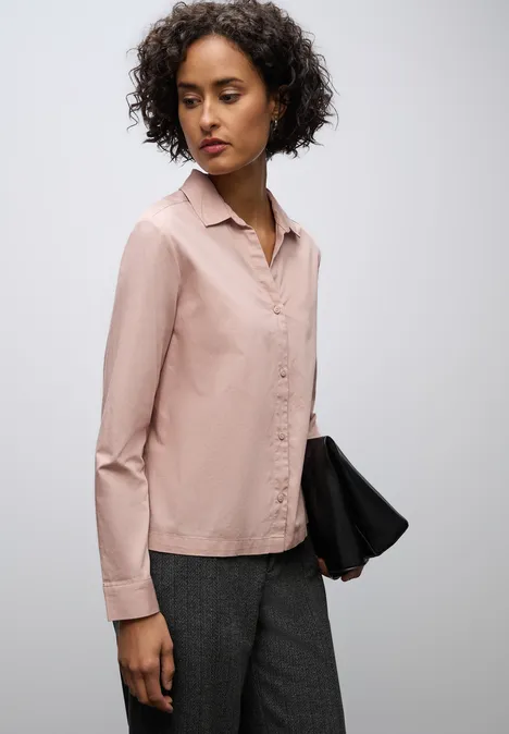 Twill Hemdbluse faded rose