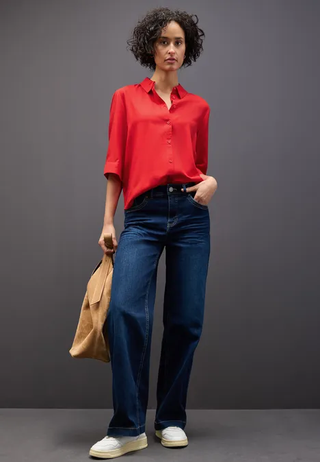 Overhemd blouse racing red