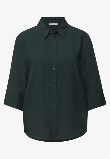 Hemdbluse evernight green