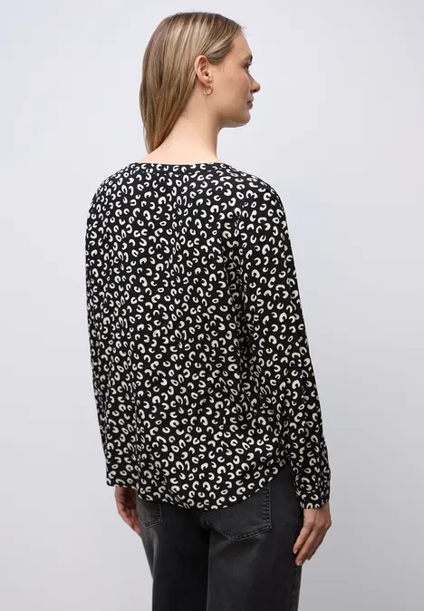 Gemusterte Tunika Black