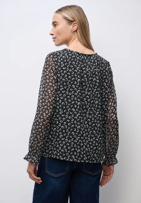 Leo Chiffon Tunika Black