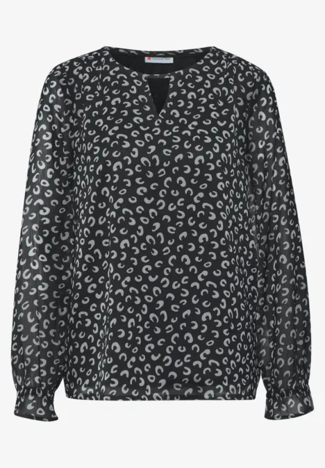 Leo Chiffon Tunika Black