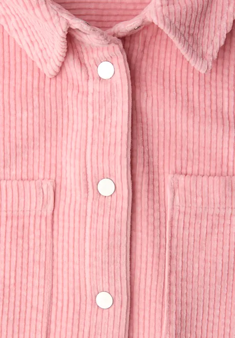 Cord Hemdbluse powder pink