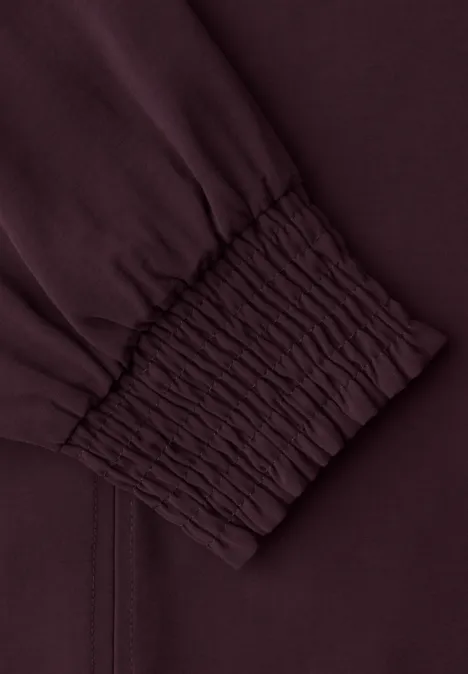 Bluse mit Smok-Bündchen jazz berry Bluse mit Smok-Bündchen jazz berry
