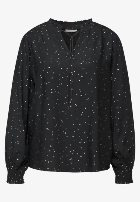 Gemusterte Tunika Black Gemusterte Tunika Black