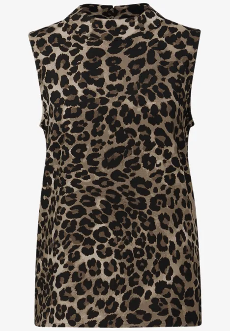 Gedessineerde blouse top null