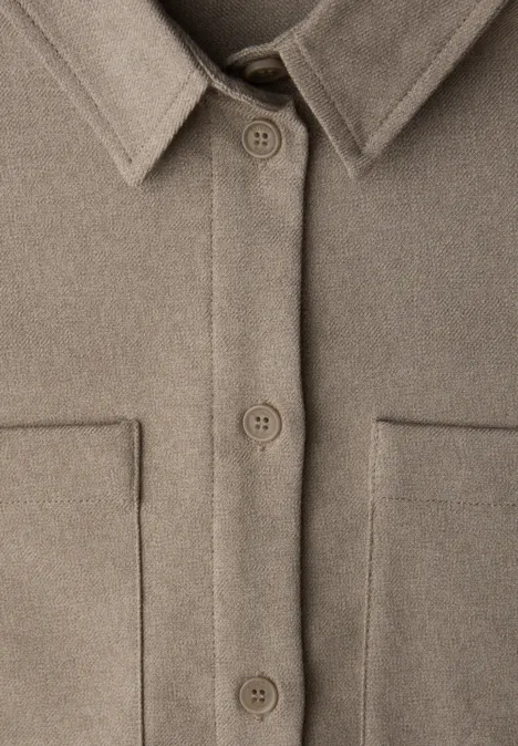 Hemdbluse mit Taschen light terra mocha mel.