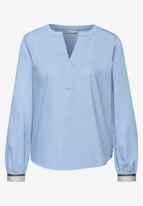 Tunika mit Tapedetails original blue