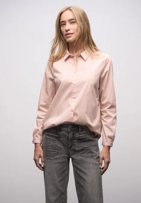 Gestreifte Business Bluse faded rose Gestreifte Business Bluse faded rose