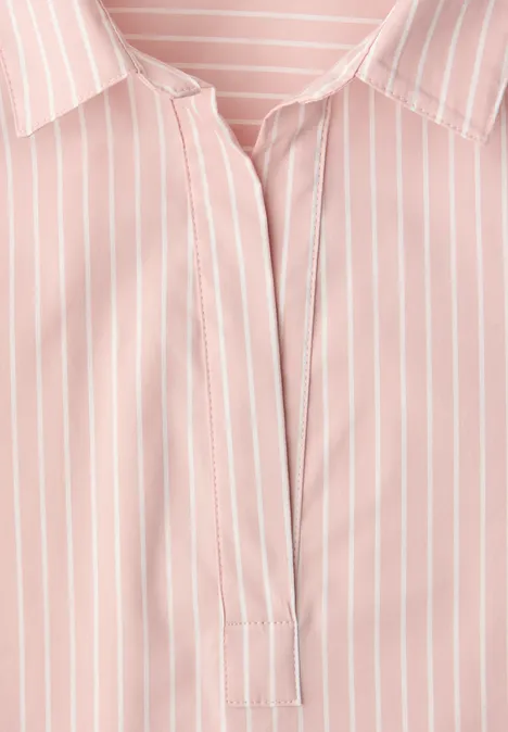 Gestreepte zakelijke blouse faded rose