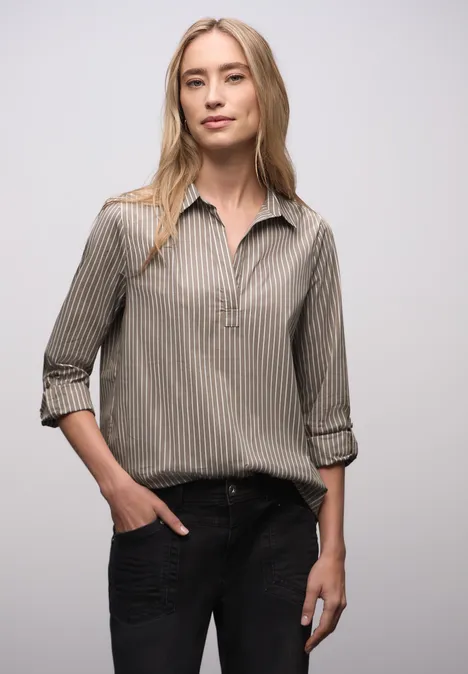 Gestreepte zakelijke blouse null Gestreepte zakelijke blouse null