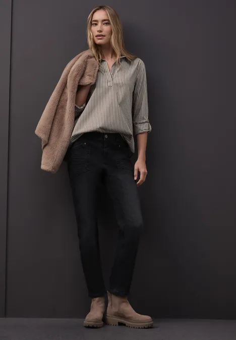 Gestreepte zakelijke blouse null Gestreepte zakelijke blouse null